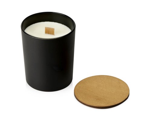 Soy scented candle in glass Kiana Niort, black