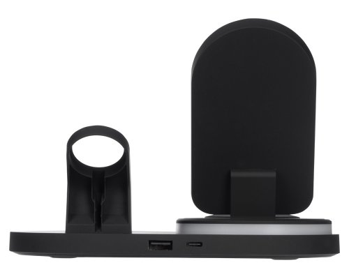 Станция зарядная складная с беспроводной зарядкой Evolt Flashport, 15 Вт, черный (591076)