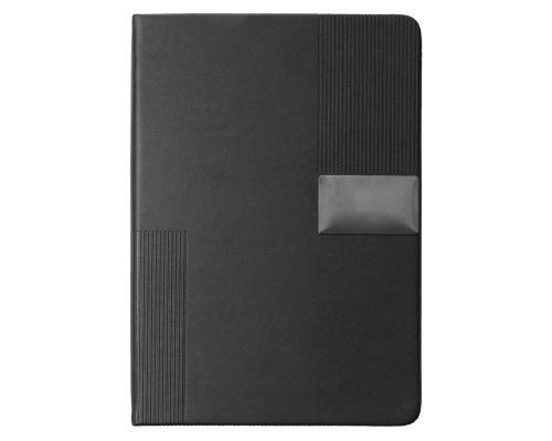 Gift set Lettertone Goethe with A5 notepad, 2 pens and a cardholder, black