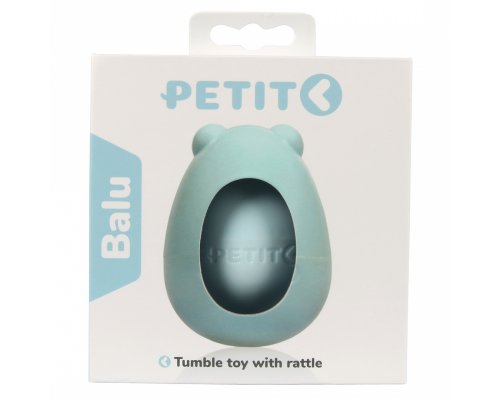 Игрушка-неваляшка для собак Petit Balu с погремушкой, голубая RA-325330