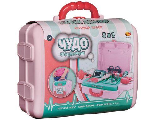 Game set ABtoys «Miracle suitcase» «Young doctor» 3 in 1 (PT-01592)