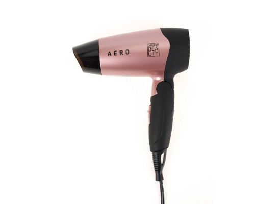 Фен дорожный Dewal Beauty Aero чёрно-розовый RA-HD1002-Rose