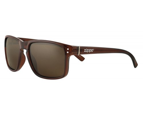 Sunglasses Zippo, unisex, polycarbonate frame, polarizing lenses, brown (OB78-02)