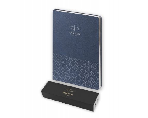 Ручка перьевая Parker Jotter Royal Blue CT, Mblue и ежедневник недатированный, синий (PRPS2030950)