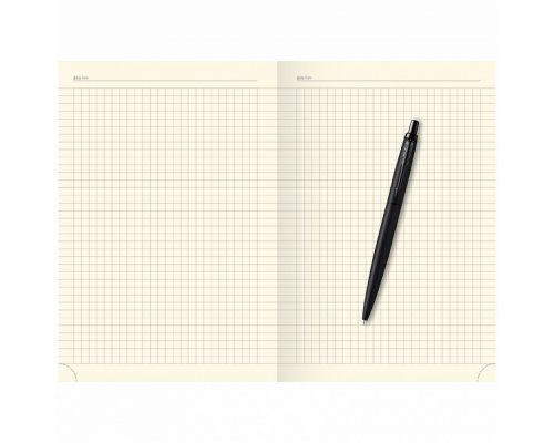 Gift set: ballpoint pen Parker Jotter XL SE20 Monochrome and an undated diary, black cut, black