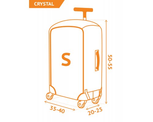 Suitcase cover Routemark Crystal Fast Track S (SP310)