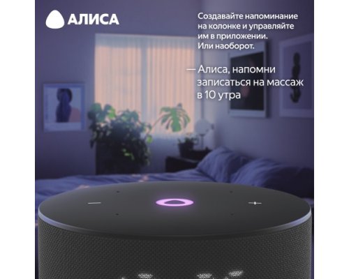 Колонка умная Яндекс Станция Мини 3 на YaGPT, модель YNDX-00027 (черный)