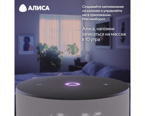 Колонка умная Яндекс Станция Мини 3 на YaGPT, модель YNDX-00027 (серый)