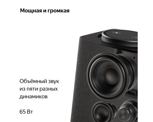 Smart speaker Yandex Station Max with Zigbee, YNDX-00053 (black)