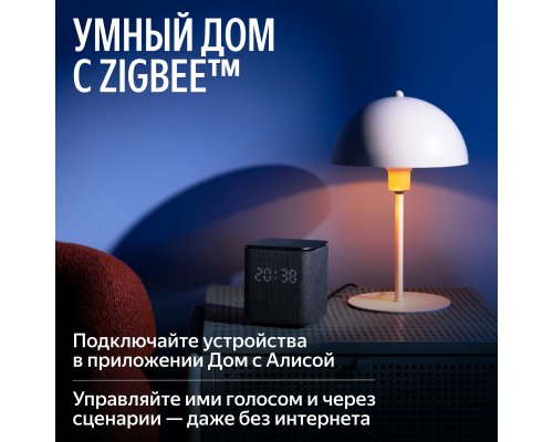Колонка умная Яндекс Станция Миди c Zigbee, модель YNDX-00054 (черный)