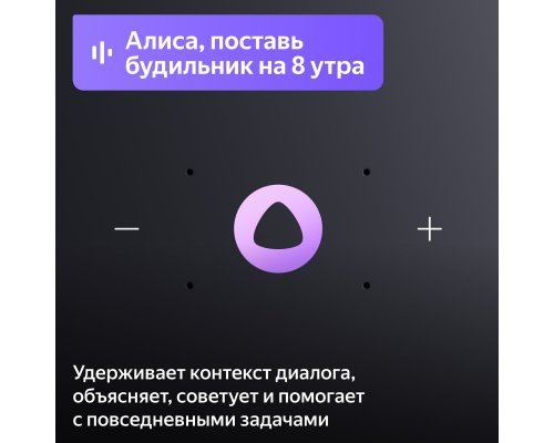 Колонка умная Яндекс Станция Миди c Zigbee, модель YNDX-00054 (черный)
