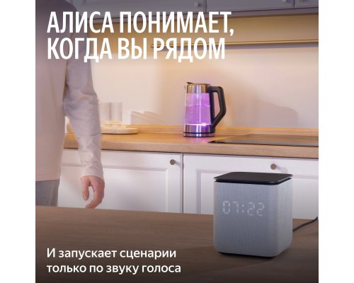 Колонка умная Яндекс Станция Миди c Zigbee, модель YNDX-00054 (черный)