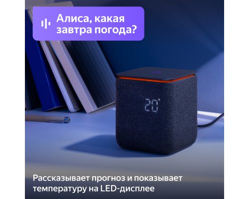 Колонка умная Яндекс Станция Миди c Zigbee, модель YNDX-00054 (черный)