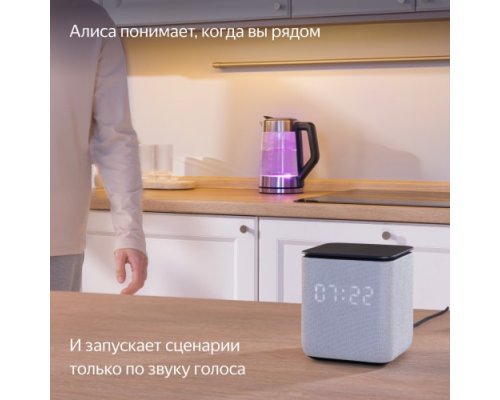 Колонка умная Яндекс Станция Миди с Zigbee, модель YNDX-00054 (серый)