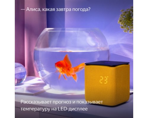 Колонка умная Яндекс Станция Миди c Zigbee, модель YNDX-00054 (оранжевый)