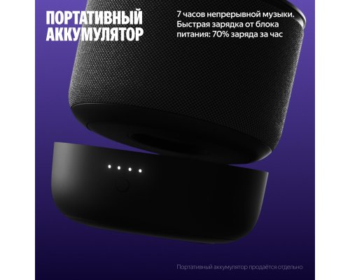 Колонка умная Яндекс Станция Мини 3 Про, Zigbee, модель YNDX-00059BLK (черный)