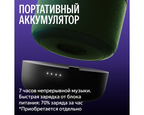 Smart speaker Yandex Station Mini 3 Pro, Zigbee, YNDX-00059GRN (green)