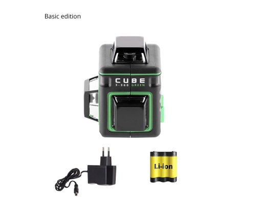 Построитель лазерных плоскостей ADA Cube 3-360 GREEN Basic Edition А00560