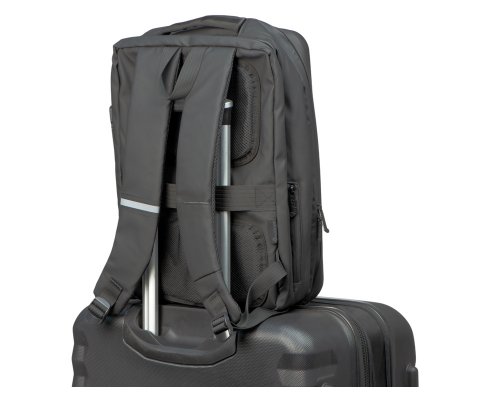 Рюкзак для ноутбука Voyager Sheller с пластиковой поверхностью, черный (934457)