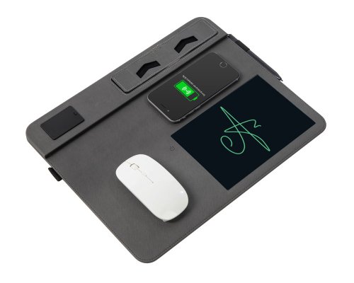 Wireless Charging LCD Mouse Pad Qjet Multi Pad 10W Black (788725)