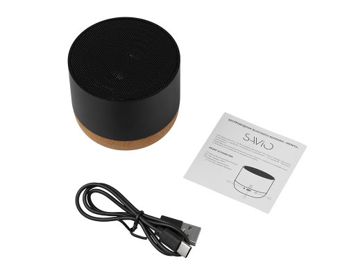 Speaker wireless Savio Montii, 3 W, black (975687)