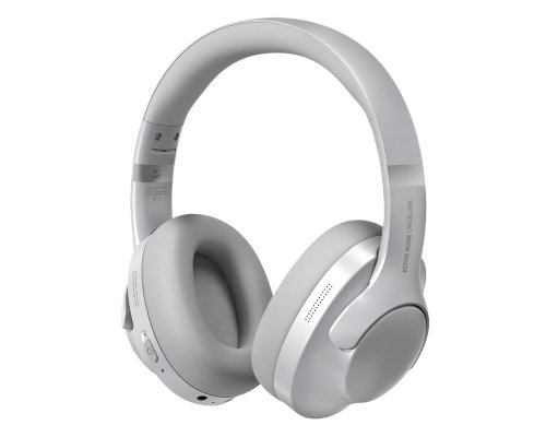 Headphones wireless over‑ear Deppa Stereo Ultra ANC, silver (1-44303)
