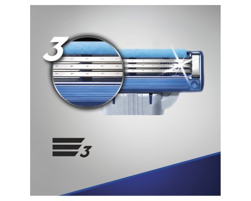 Станок бритвенный Gillette Mach3 Turbo с 4 сменными кассетами