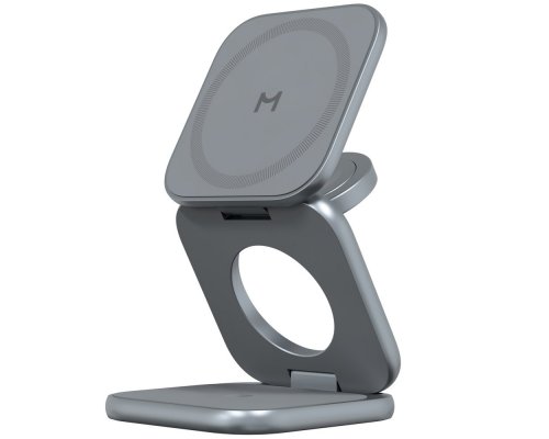 Устройство зарядное беспроводное Magssory Fold Ultra 3 в 1 для Apple полночь (WCH083m)
