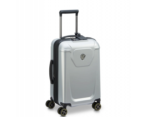 Чемодан Delsey Peugeot Zip 4-х колесный, 35x55x20 см, серый (00100780111)