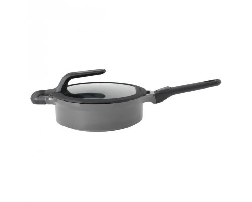 Saucepan with lid Berghoff Gem 24 cm 3,3 L grey 2307420