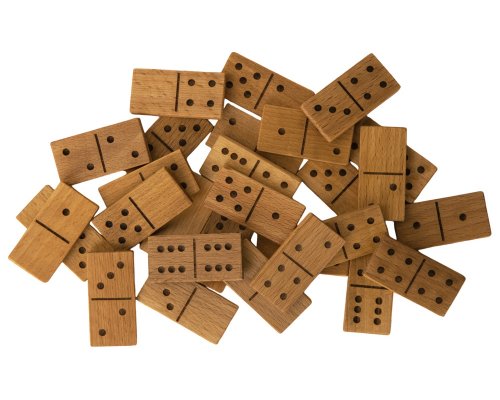 Игра «Домино» из массива бука, натуральный (625361)