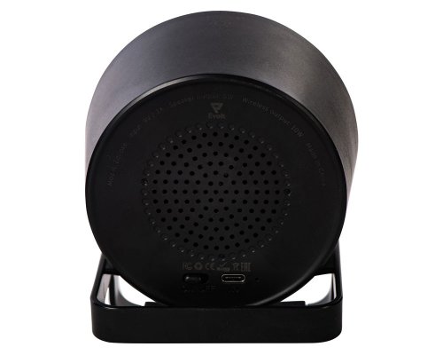 Portable speaker Evolt Eclipse with wireless charging function, 5W/10W, black (898410