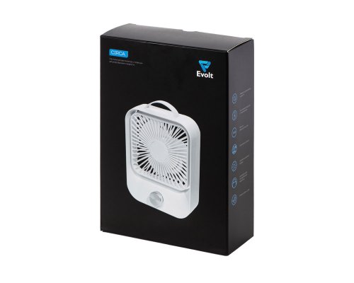 Desktop fan with stepless speed control Evolt Circa, white (968901)