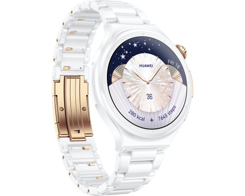 Смарт-часы Huawei Watch 6 Pro 43 мм белая керамика (55020KDA)