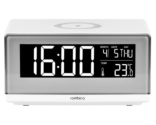 Часы с беспроводным зарядным устройством Rombica Timebox 2 белый RA-241709