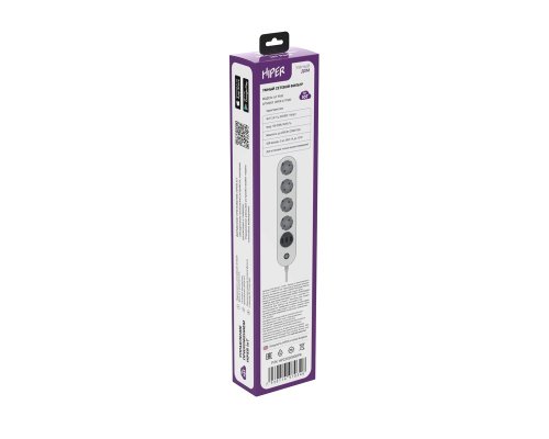 Фильтр умный сетевой Hiper IoT PS43 Wi-Fi RA-326331
