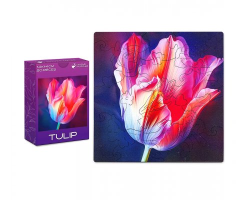 Пазл деревянный Active Puzzles Тюльпан