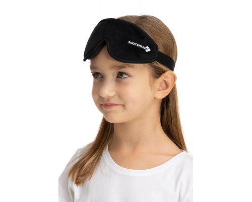 Children's mask for a sleep Routemark 3D Evolution black + birches