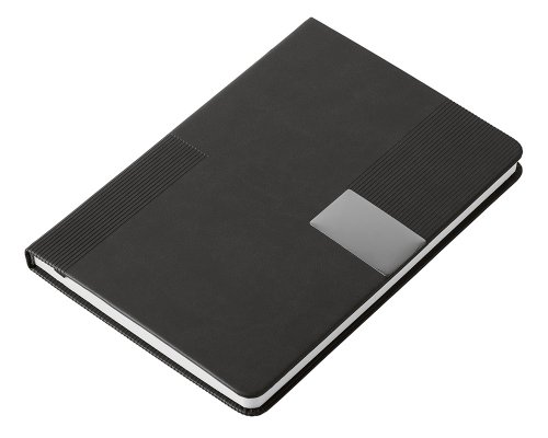 Gift set Lettertone Tesla with an A5 notepad, pen, and 10,000 mAh power bank, black