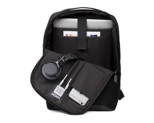Backpack Lexon Track Simple, 28x16x40 cm, black (LN2402N)