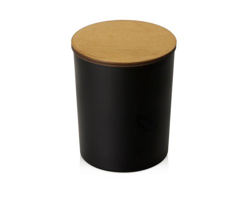 Soy scented candle in glass Kiana Niort, black