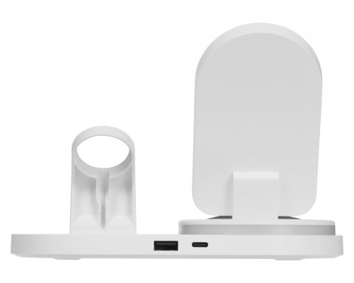 Станция зарядная складная с беспроводной зарядкой Evolt Flashport, 15 Вт, белый (591077)