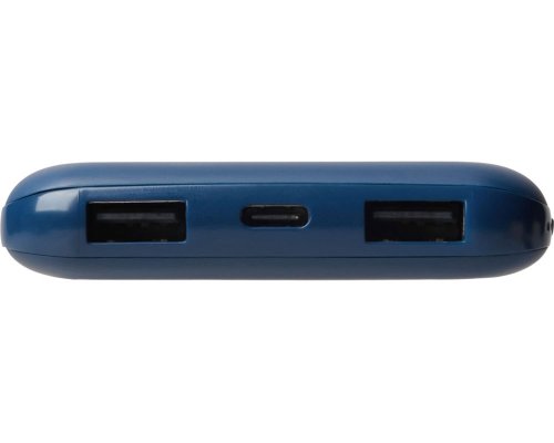 Набор из внешнего акуумулятора и универсального кабеля Evolt Reserve LED, 10000mAh, темно-синий