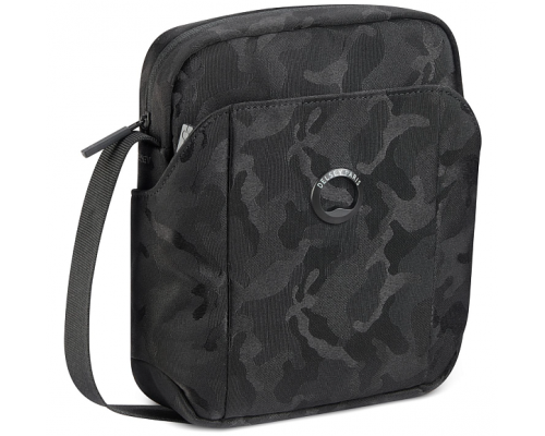Shoulder bag Delsey Picpus, 18x21.5x6 cm, black camouflage (00335411210)