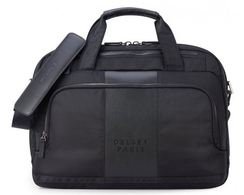 Laptop bag Delsey Wagram, 41x30x12.5 cm, black (00119916000)