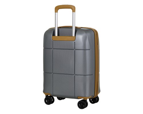 Suitcase  Echolac Atlas Pro 4-wheel, 40x55x23 cm, silver (1124TS080919200)