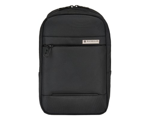 Men's backpack Magellan Discovery, 18x29.5x9.5 cm, black (MAGDISSLBLAM)