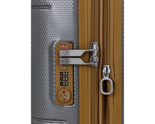 Suitcase  Echolac Atlas Pro 4-wheel, 40x55x23 cm, silver (1124TS080919200)