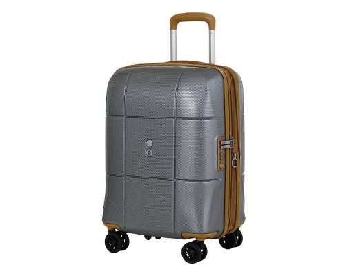 Suitcase  Echolac Atlas Pro 4-wheel, 40x55x23 cm, silver (1124TS080919200)
