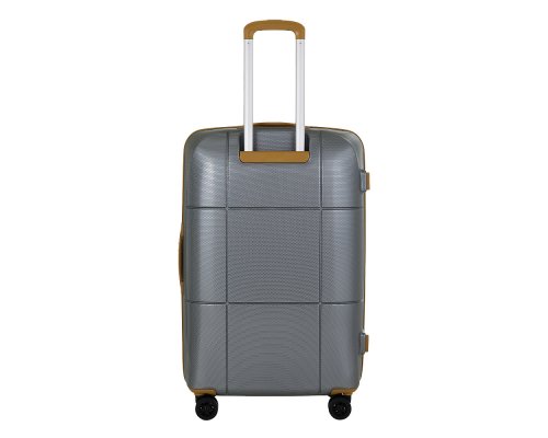 Suitcase Echolac Atlas Pro 4-wheel, 52x75x30 cm, silver (1124TS080919280)